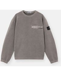 Stone Island - 6100028 Mineral Dyed Cotton Fleece - Lyst