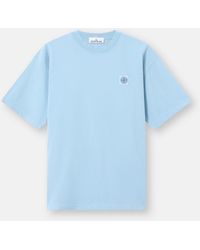 Stone Island - 2100030 Combed Organic Cotton Jersey - Lyst