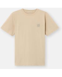 Stone Island - 2100035 Organic Cotton Jersey Crepe S. I. Ghost - Lyst