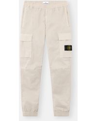 Stone Island - Cotton Cargo Pants - Lyst