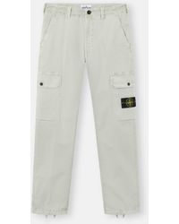Stone Island - Cotton Cargo Pants - Lyst