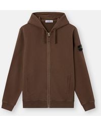 Stone Island - 6100067 Brushed Organic Cotton Fleece - Lyst
