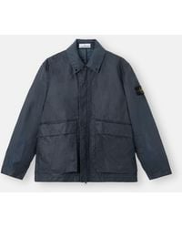 Stone Island - 4100054 Waxed Pigment Cotton Tela - Lyst