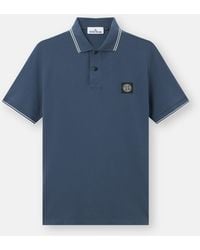Stone Island - 2200010 Organic Cotton Piqué With Stretch - Lyst