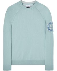 Stone Island Sweater baumwolle - Blau