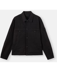 Stone Island - Q100039 Raw Hand Wool Cotton Gabardine-Tc S. I. Ghost - Lyst