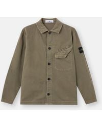 Stone Island - 1200012 Organic Panama Cotton 'Old' Effect - Lyst