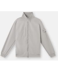 Stone Island - 6100012 Cotton Stretch Fleece Ghost - Lyst