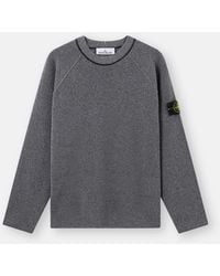 Stone Island - 5100041 Cotton Bouclé Jacquard Piqué - Lyst
