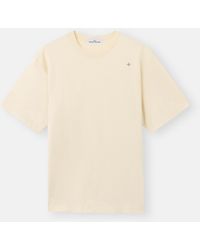 Stone Island - 2100010 Mercerised Cotton Jersey S. I. Stellina - Lyst