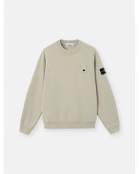 Stone Island - 6100038 Brushed Organic Cotton Fleece - Lyst