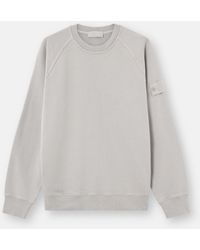 Stone Island - 6100028 Heavy Organic Cotton Fleece. I. Ghost - Lyst