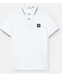 Stone Island - 2Sc18 Stretch Organic Cotton Piqué - Lyst