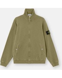 Stone Island - 6100033 Malfilé Fleece 'Old' Effect - Lyst