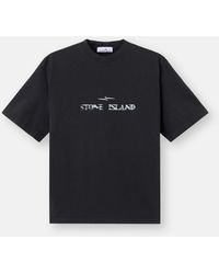 Stone Island - 2100001 Combed Organic Cotton Jersey - Lyst