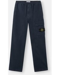 Stone Island - 3100036 Stretch Organic Broken Twill Cotton 'Old' Effect - Lyst