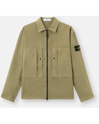 Stone Island - 1200005 Mercerised Organic Cotton Ripstop - Lyst