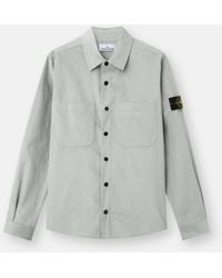 Stone Island - Cotton Shirt With Pocket - Lyst
