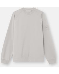 Stone Island - 6100064 Cotton Stretch Fleece S. I. Ghost - Lyst