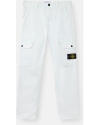 Stone Island - 3100011 Organic Cotton Stretch Broken Twill 'Old' Effect - Lyst