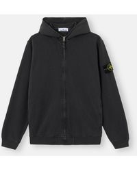 Stone Island - 6100032 Malfilé Fleece 'Old' Effect - Lyst