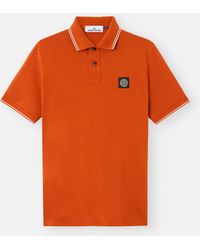 Stone Island - 2200010 Organic Cotton Piqué With Stretch - Lyst