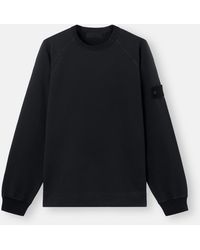 Stone Island - 6100064 Cotton Stretch Fleece S. I. Ghost - Lyst