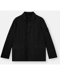 Stone Island - 4100038 Cotton Linen Quilted-Tc S. I. Ghost - Lyst