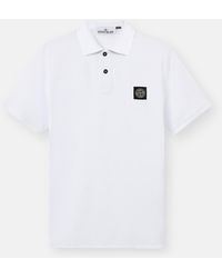 Stone Island - 2200008 Organic Cotton Piqué With Stretch - Lyst