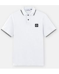 Stone Island - 2200010 Organic Cotton Piqué With Stretch - Lyst
