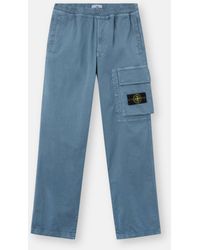 Stone Island - 3100036 Stretch Organic Broken Twill Cotton 'Old' Effect - Lyst