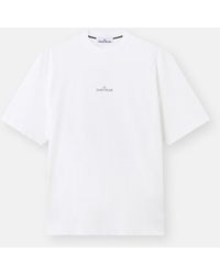 Stone Island - 2100001 Combed Organic Cotton Jersey - Lyst