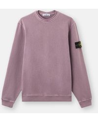 Stone Island - 6100034 Malfilé Fleece 'Old' Effect - Lyst
