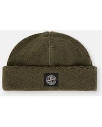 Stone Island - 9100001 Plated Terry Fleece Organic Cotton-Recycled Nylon - Lyst