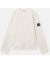 Stone Island - 6100011 Mesh Stitch Organic Cotton Fleece - Lyst
