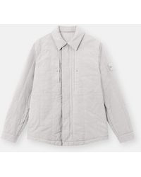 Stone Island - 4100038 Cotton Linen Quilted-Tc S. I. Ghost - Lyst