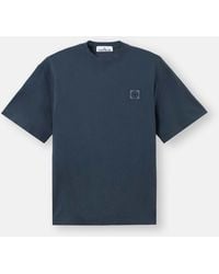Stone Island - 2100030 Combed Organic Cotton Jersey - Lyst