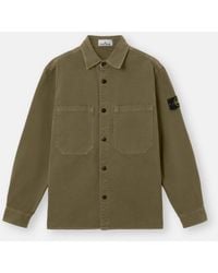 Stone Island - 1200025 Organic Panama Cotton 'Old' Effect - Lyst