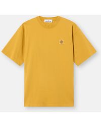Stone Island - 2100030 Combed Organic Cotton Jersey - Lyst