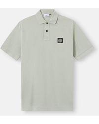 Stone Island - 2200008 Organic Cotton Piqué With Stretch - Lyst