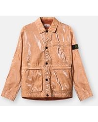 Stone Island - 4100065 Mussola Prismatica 'Pietra' - Lyst