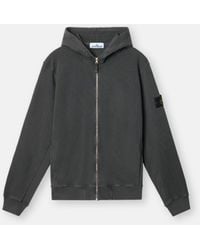Stone Island - 6100021 Malfilé Fleece 'Old' Effect - Lyst