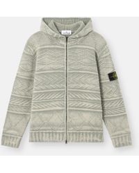 Stone Island - 5100002 Aran Cashmere Frosted Treatment - Lyst