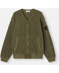 Stone Island - 6100020 Organic Cotton + Nylon Terry Fleece - Lyst