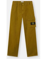Stone Island - 3100036 Stretch Organic Broken Twill Cotton 'Old' Effect - Lyst