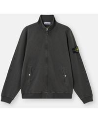 Stone Island - 6100033 Malfilé Fleece 'Old' Effect - Lyst