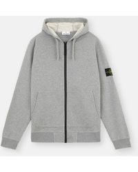 Stone Island - 6100061 Organic Mélange Cotton Fleece - Lyst