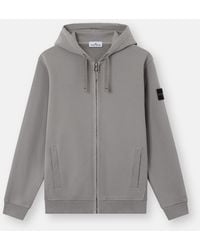 Stone Island - 6100067 Brushed Organic Cotton Fleece - Lyst
