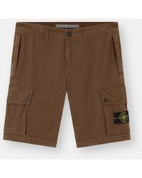 Stone Island - L100019 Brushed Organic Cotton Canvas 'Old' Effect - Lyst