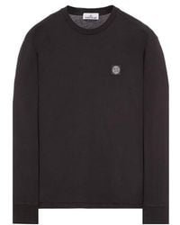 Stone Island - T-shirt manches longues coton - Lyst